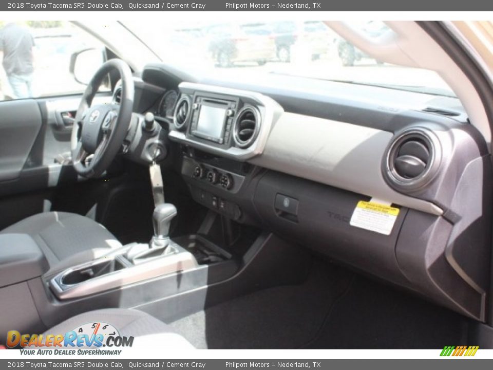 2018 Toyota Tacoma SR5 Double Cab Quicksand / Cement Gray Photo #28