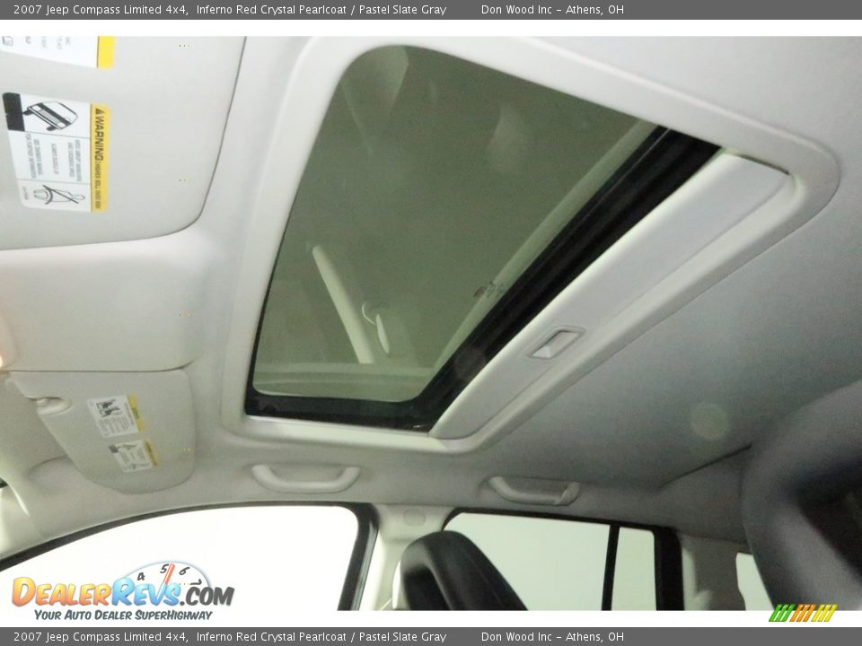 2007 Jeep Compass Limited 4x4 Inferno Red Crystal Pearlcoat / Pastel Slate Gray Photo #2
