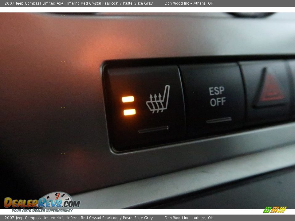 2007 Jeep Compass Limited 4x4 Inferno Red Crystal Pearlcoat / Pastel Slate Gray Photo #3