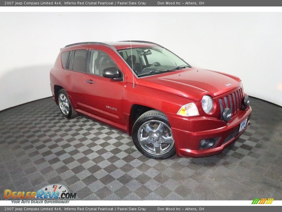 2007 Jeep Compass Limited 4x4 Inferno Red Crystal Pearlcoat / Pastel Slate Gray Photo #5