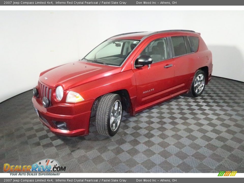 2007 Jeep Compass Limited 4x4 Inferno Red Crystal Pearlcoat / Pastel Slate Gray Photo #8