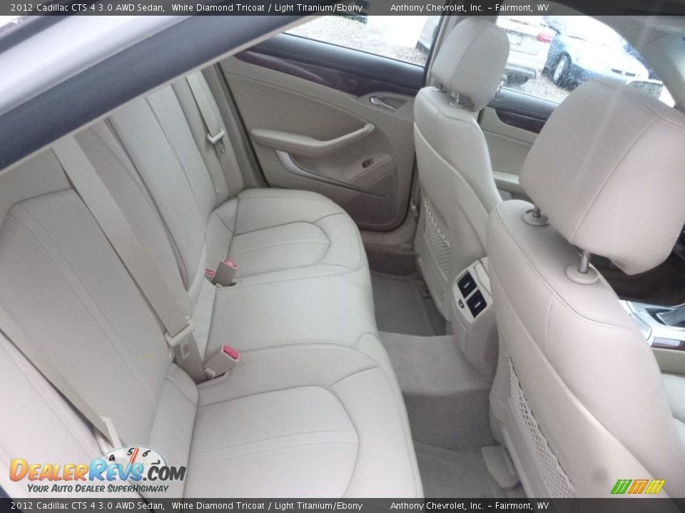 2012 Cadillac CTS 4 3.0 AWD Sedan White Diamond Tricoat / Light Titanium/Ebony Photo #8