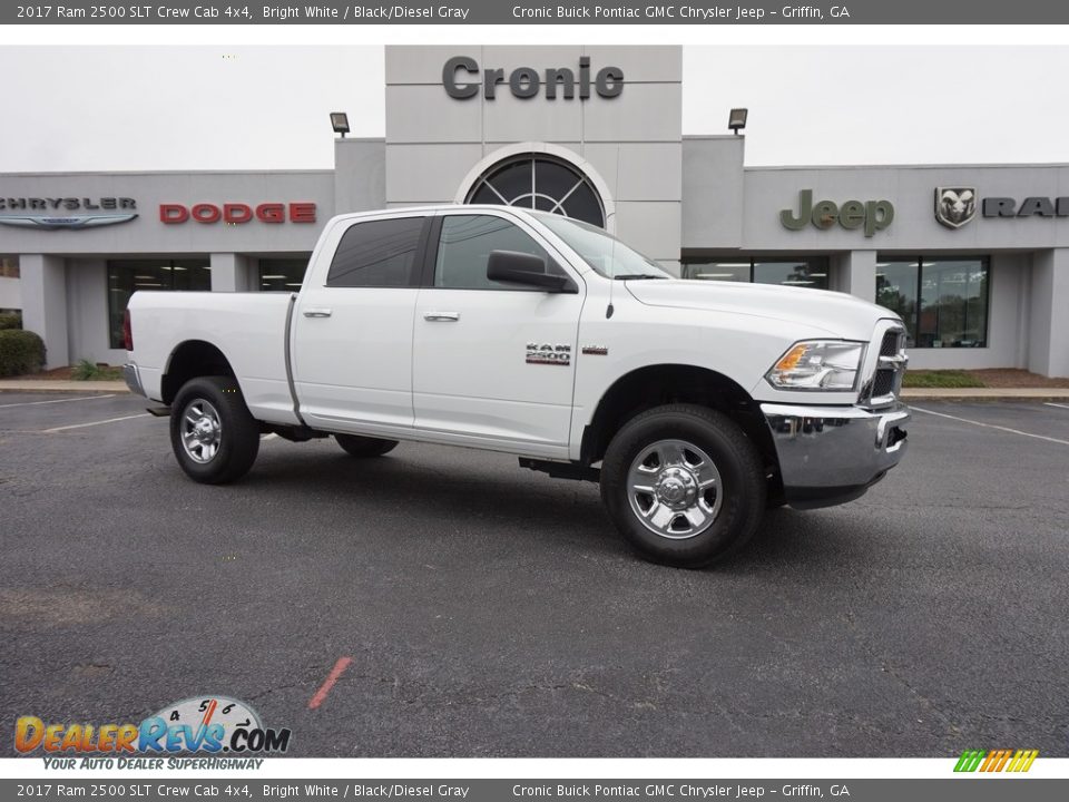 2017 Ram 2500 SLT Crew Cab 4x4 Bright White / Black/Diesel Gray Photo #1