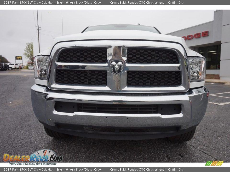 2017 Ram 2500 SLT Crew Cab 4x4 Bright White / Black/Diesel Gray Photo #2