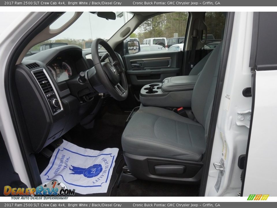 2017 Ram 2500 SLT Crew Cab 4x4 Bright White / Black/Diesel Gray Photo #5
