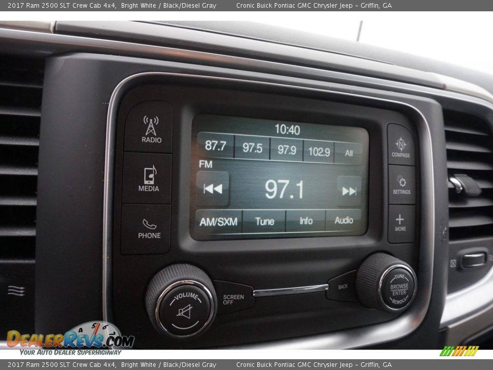 2017 Ram 2500 SLT Crew Cab 4x4 Bright White / Black/Diesel Gray Photo #7