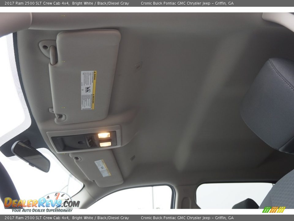 2017 Ram 2500 SLT Crew Cab 4x4 Bright White / Black/Diesel Gray Photo #9