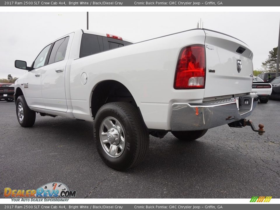 2017 Ram 2500 SLT Crew Cab 4x4 Bright White / Black/Diesel Gray Photo #10