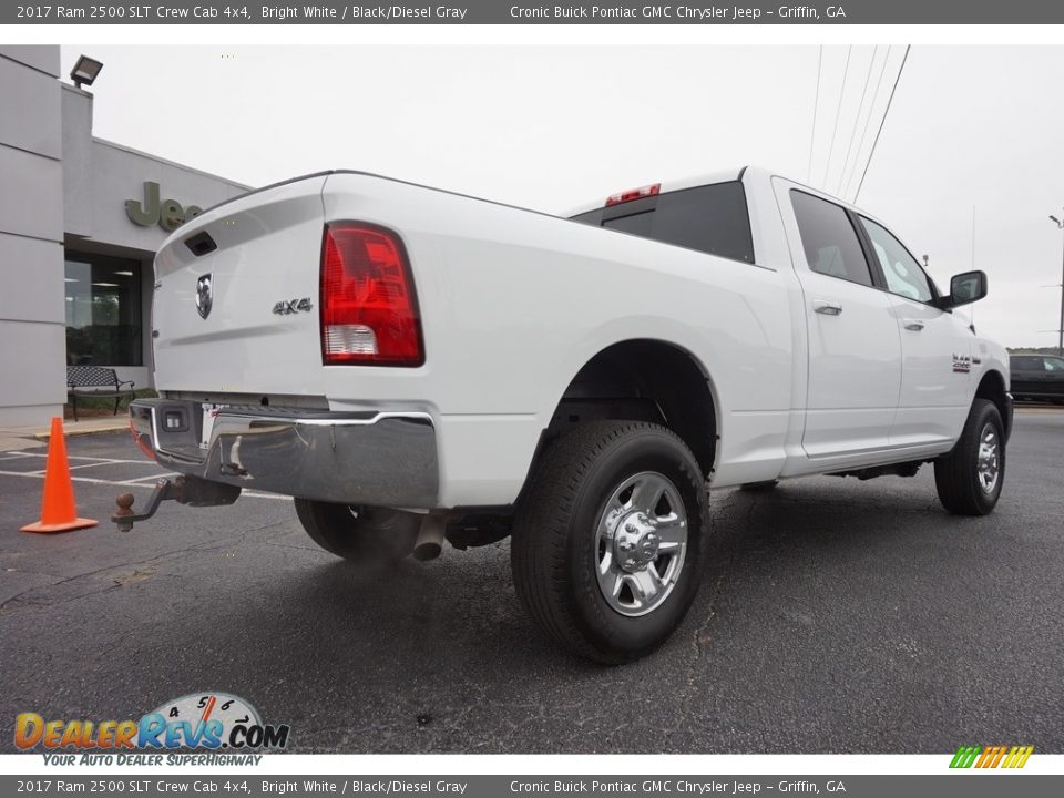 2017 Ram 2500 SLT Crew Cab 4x4 Bright White / Black/Diesel Gray Photo #12