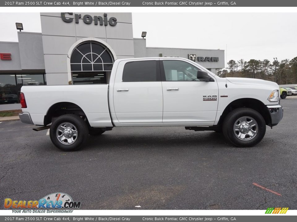2017 Ram 2500 SLT Crew Cab 4x4 Bright White / Black/Diesel Gray Photo #13