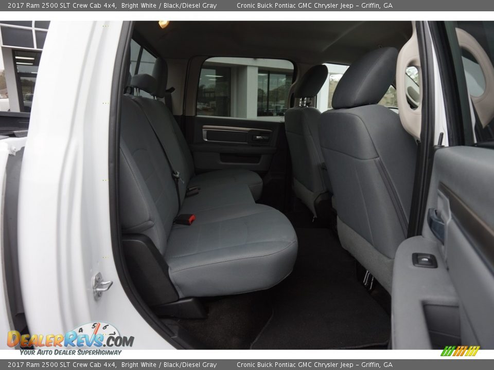2017 Ram 2500 SLT Crew Cab 4x4 Bright White / Black/Diesel Gray Photo #16