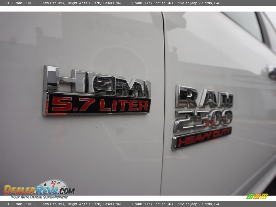 2017 Ram 2500 SLT Crew Cab 4x4 Bright White / Black/Diesel Gray Photo #21