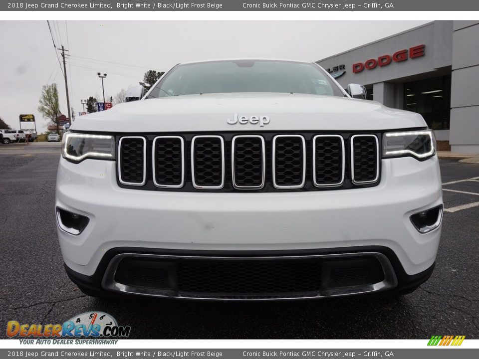 2018 Jeep Grand Cherokee Limited Bright White / Black/Light Frost Beige Photo #2