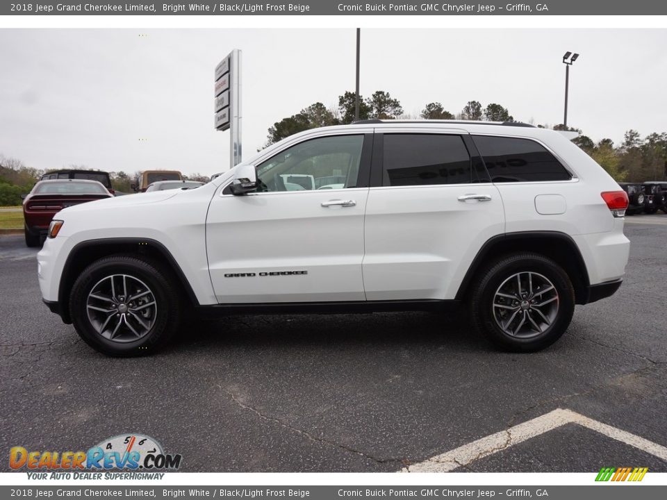 2018 Jeep Grand Cherokee Limited Bright White / Black/Light Frost Beige Photo #4