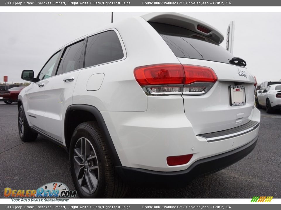 2018 Jeep Grand Cherokee Limited Bright White / Black/Light Frost Beige Photo #11