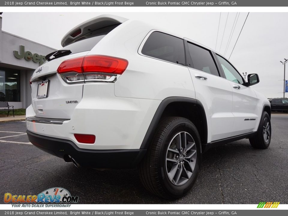 2018 Jeep Grand Cherokee Limited Bright White / Black/Light Frost Beige Photo #13