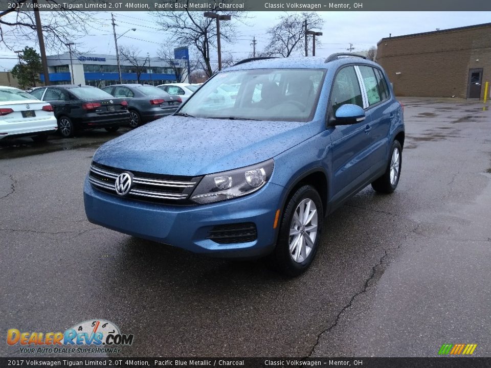 2017 Volkswagen Tiguan Limited 2.0T 4Motion Pacific Blue Metallic / Charcoal Photo #2