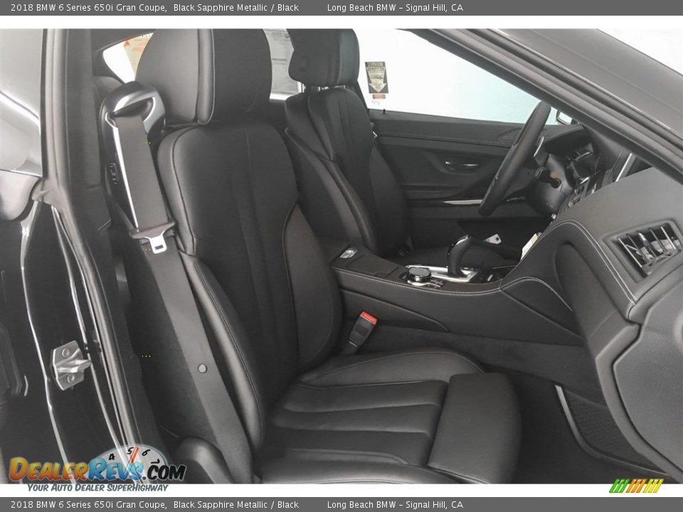 2018 BMW 6 Series 650i Gran Coupe Black Sapphire Metallic / Black Photo #2