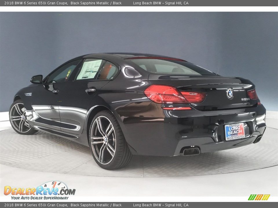 2018 BMW 6 Series 650i Gran Coupe Black Sapphire Metallic / Black Photo #3