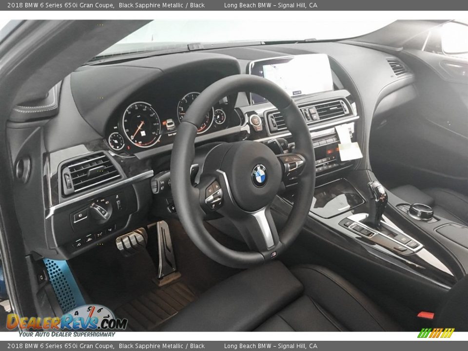 2018 BMW 6 Series 650i Gran Coupe Black Sapphire Metallic / Black Photo #5