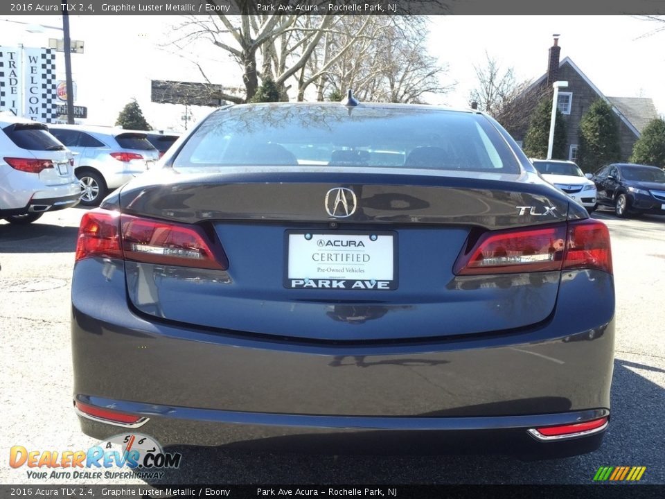 2016 Acura TLX 2.4 Graphite Luster Metallic / Ebony Photo #4