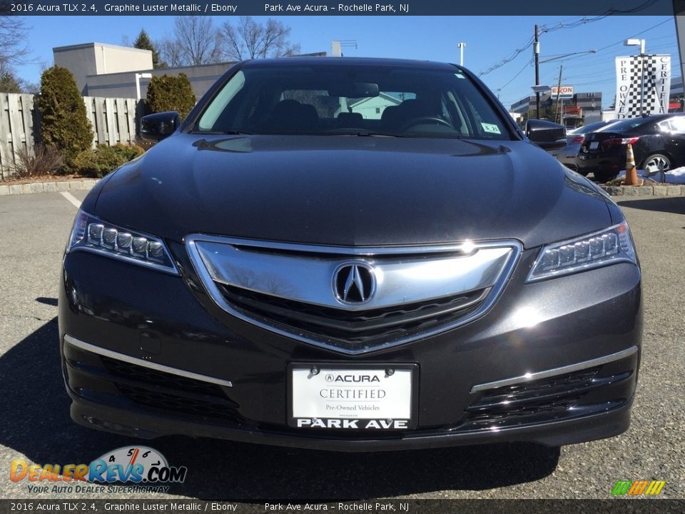 2016 Acura TLX 2.4 Graphite Luster Metallic / Ebony Photo #8