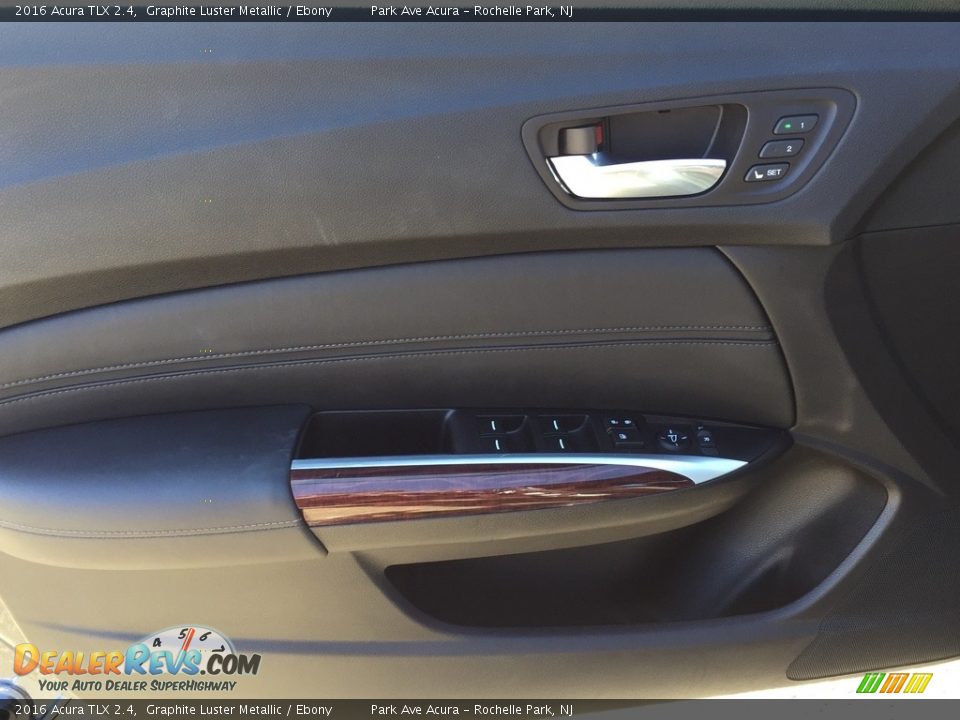 2016 Acura TLX 2.4 Graphite Luster Metallic / Ebony Photo #9