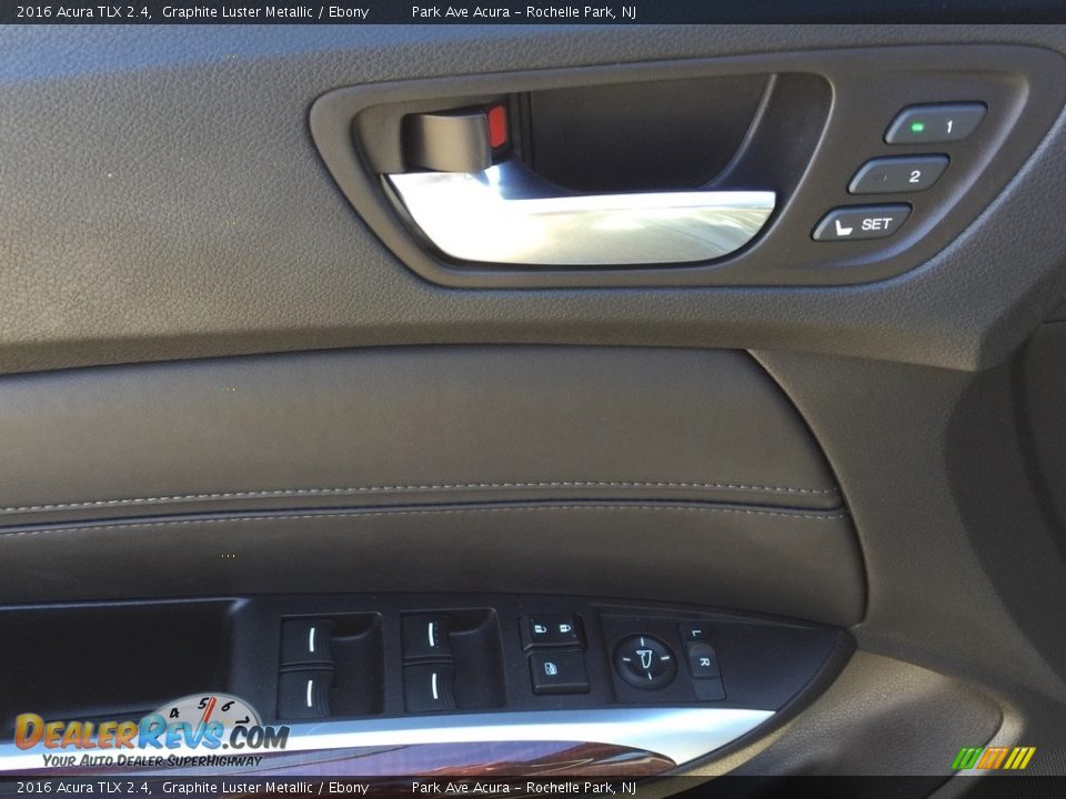 2016 Acura TLX 2.4 Graphite Luster Metallic / Ebony Photo #10
