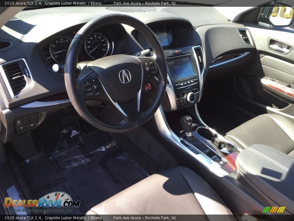 2016 Acura TLX 2.4 Graphite Luster Metallic / Ebony Photo #11