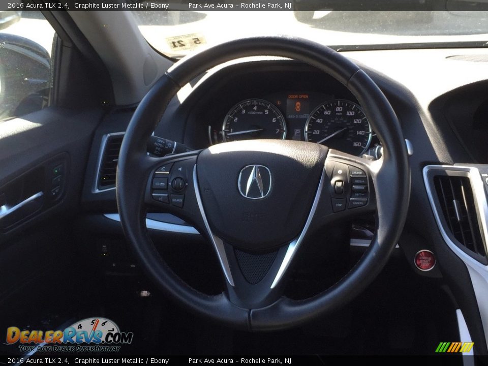 2016 Acura TLX 2.4 Graphite Luster Metallic / Ebony Photo #17