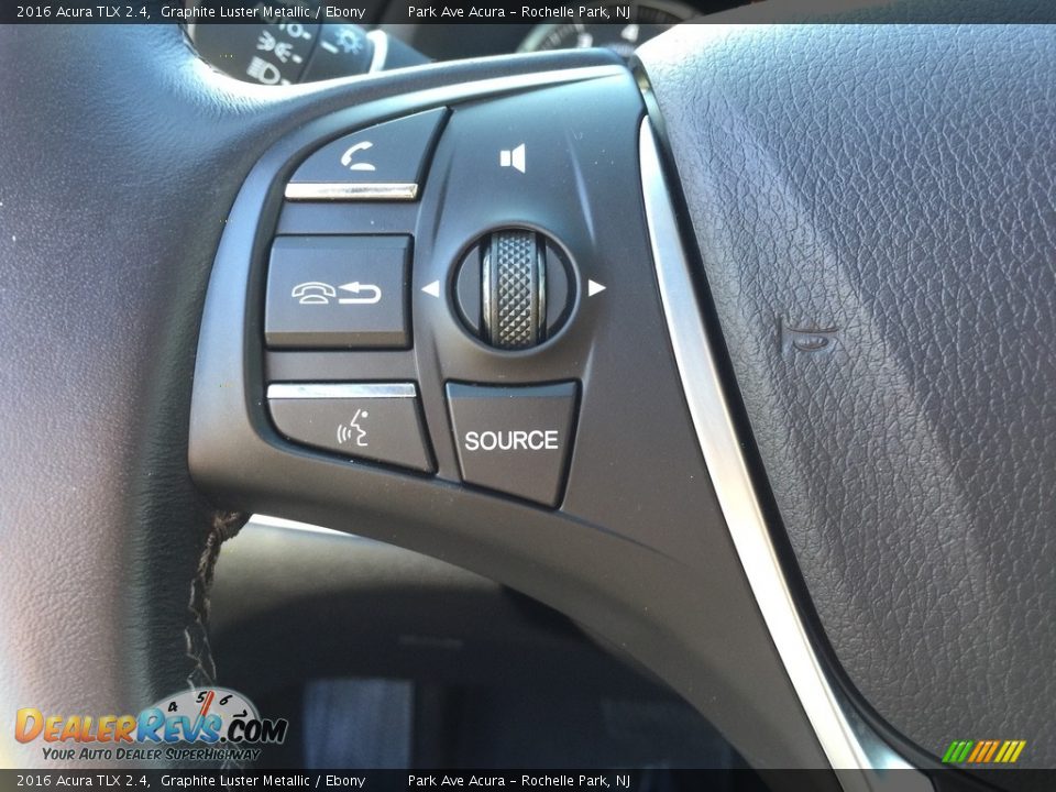 2016 Acura TLX 2.4 Graphite Luster Metallic / Ebony Photo #18