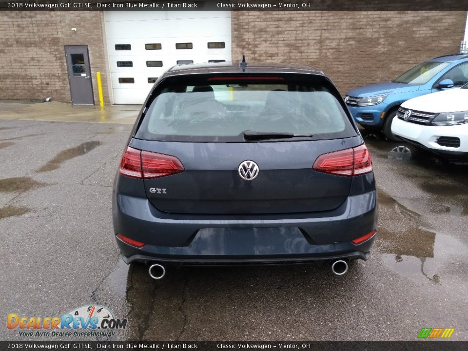 2018 Volkswagen Golf GTI SE Dark Iron Blue Metallic / Titan Black Photo #5