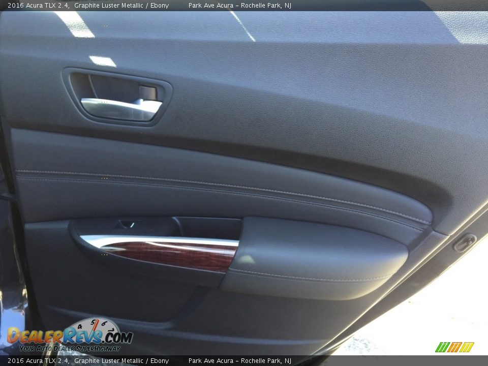 2016 Acura TLX 2.4 Graphite Luster Metallic / Ebony Photo #23