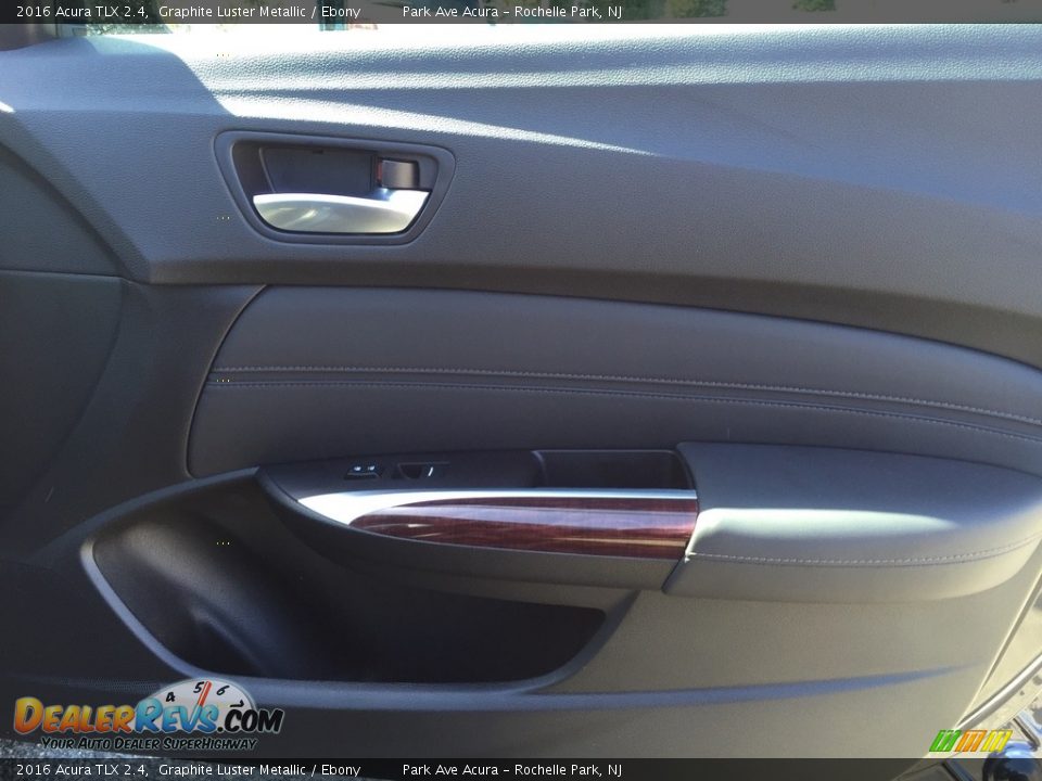 2016 Acura TLX 2.4 Graphite Luster Metallic / Ebony Photo #25