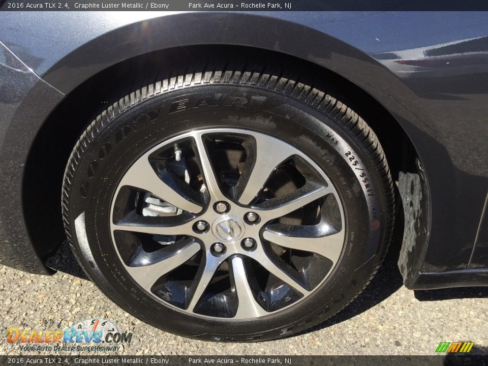 2016 Acura TLX 2.4 Graphite Luster Metallic / Ebony Photo #29