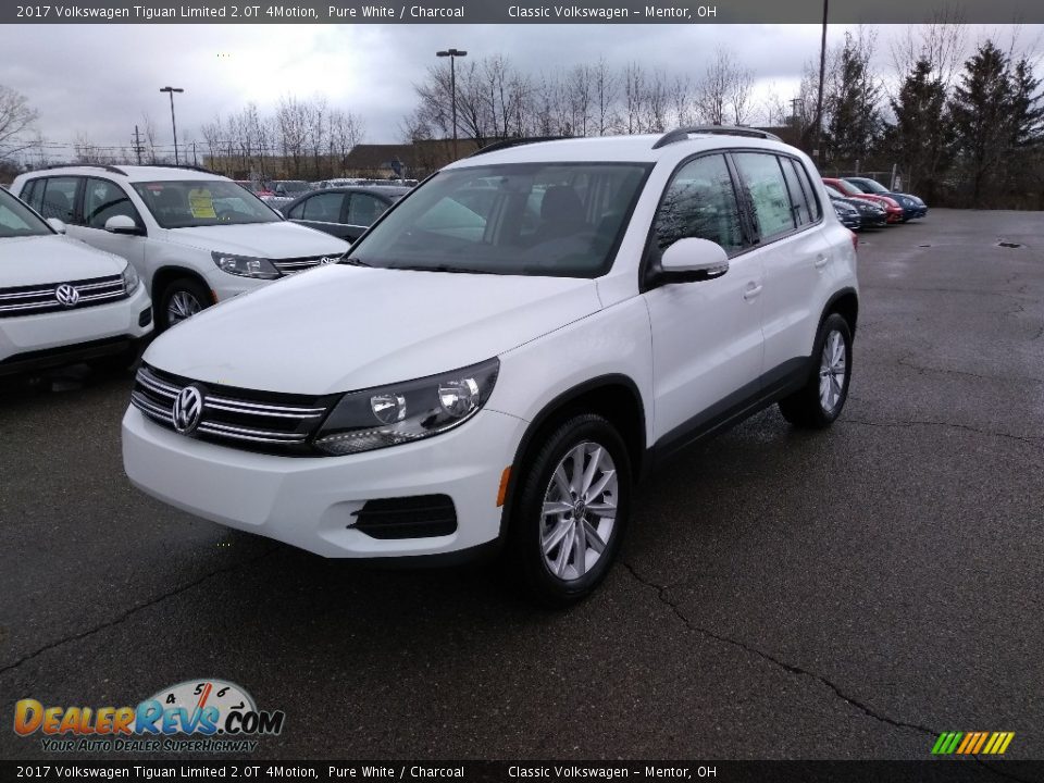 2017 Volkswagen Tiguan Limited 2.0T 4Motion Pure White / Charcoal Photo #2