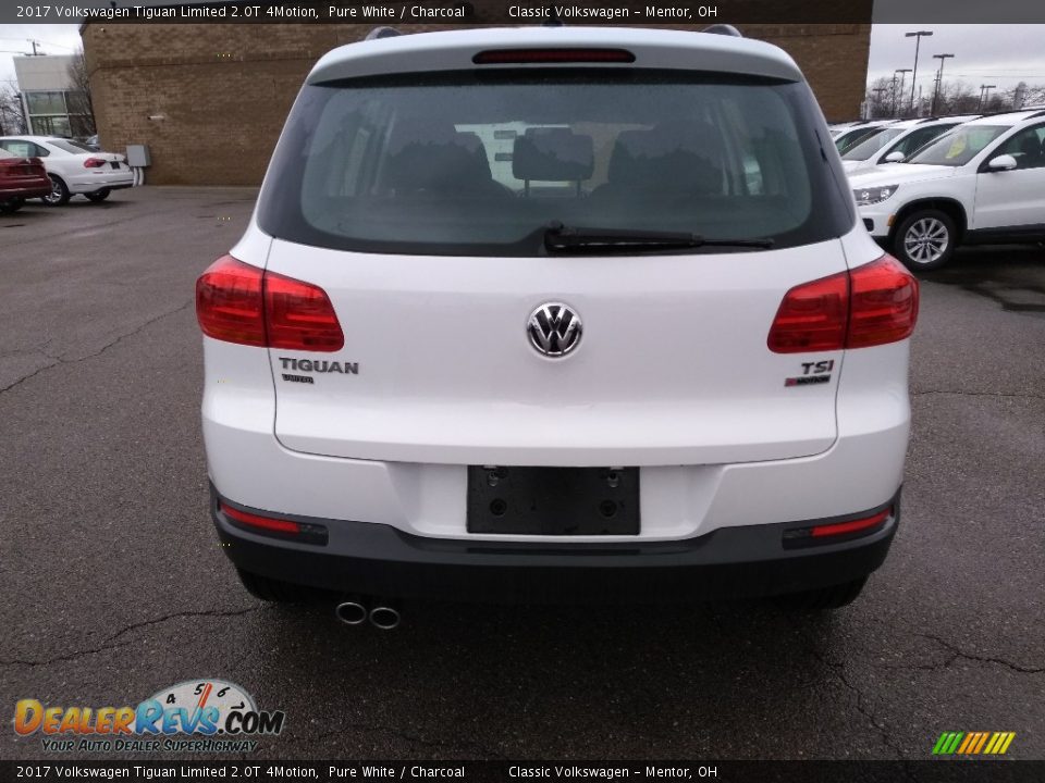 2017 Volkswagen Tiguan Limited 2.0T 4Motion Pure White / Charcoal Photo #5