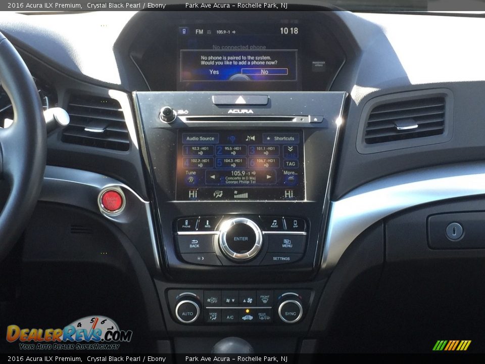 2016 Acura ILX Premium Crystal Black Pearl / Ebony Photo #15