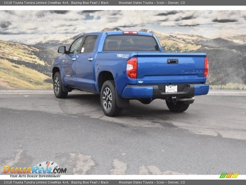 2018 Toyota Tundra Limited CrewMax 4x4 Blazing Blue Pearl / Black Photo #3
