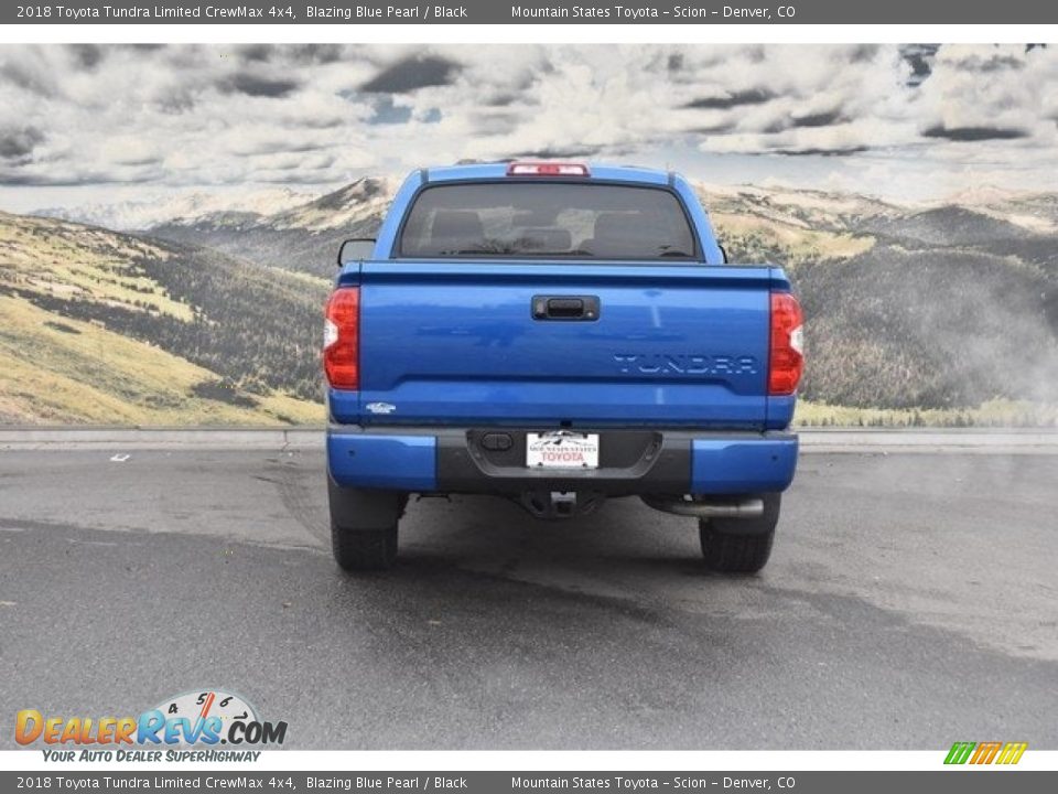 2018 Toyota Tundra Limited CrewMax 4x4 Blazing Blue Pearl / Black Photo #4