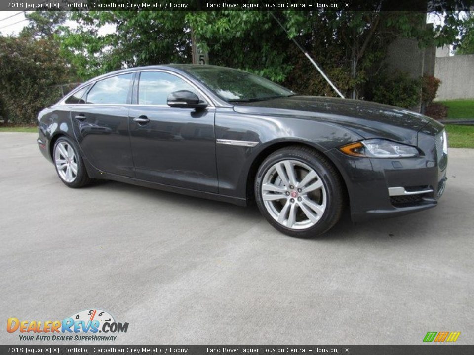 2018 Jaguar XJ XJL Portfolio Carpathian Grey Metallic / Ebony Photo #1