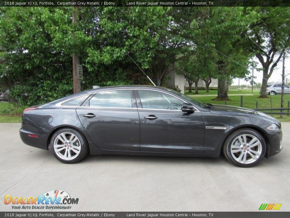 2018 Jaguar XJ XJL Portfolio Carpathian Grey Metallic / Ebony Photo #6