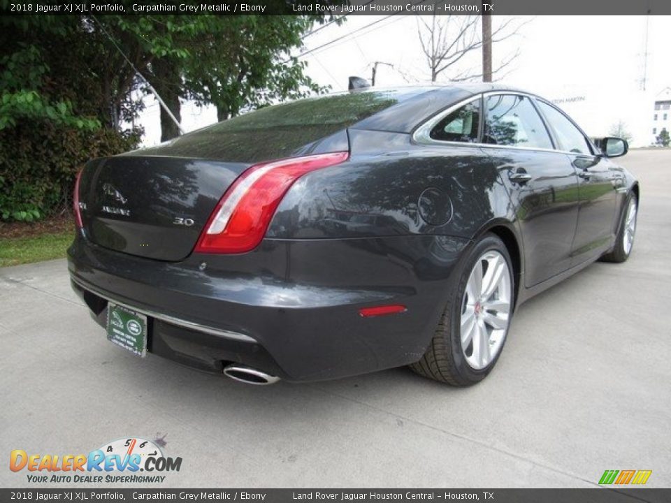 2018 Jaguar XJ XJL Portfolio Carpathian Grey Metallic / Ebony Photo #7