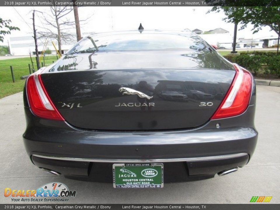 2018 Jaguar XJ XJL Portfolio Carpathian Grey Metallic / Ebony Photo #8