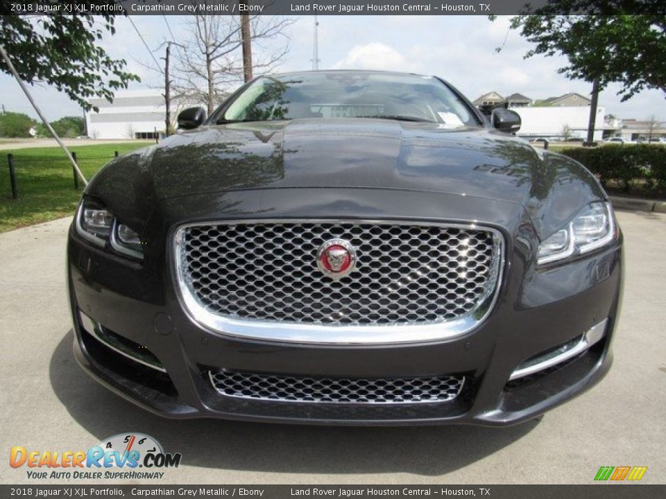 2018 Jaguar XJ XJL Portfolio Carpathian Grey Metallic / Ebony Photo #9