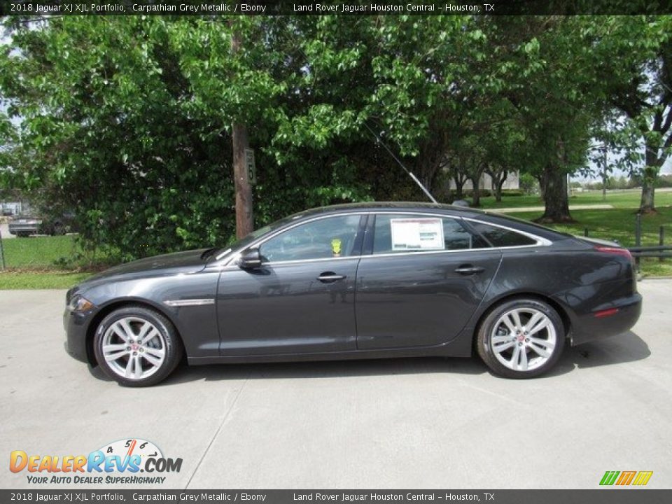 2018 Jaguar XJ XJL Portfolio Carpathian Grey Metallic / Ebony Photo #11