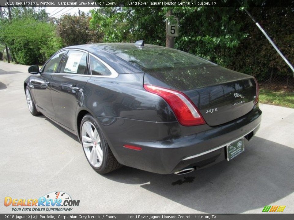 2018 Jaguar XJ XJL Portfolio Carpathian Grey Metallic / Ebony Photo #12