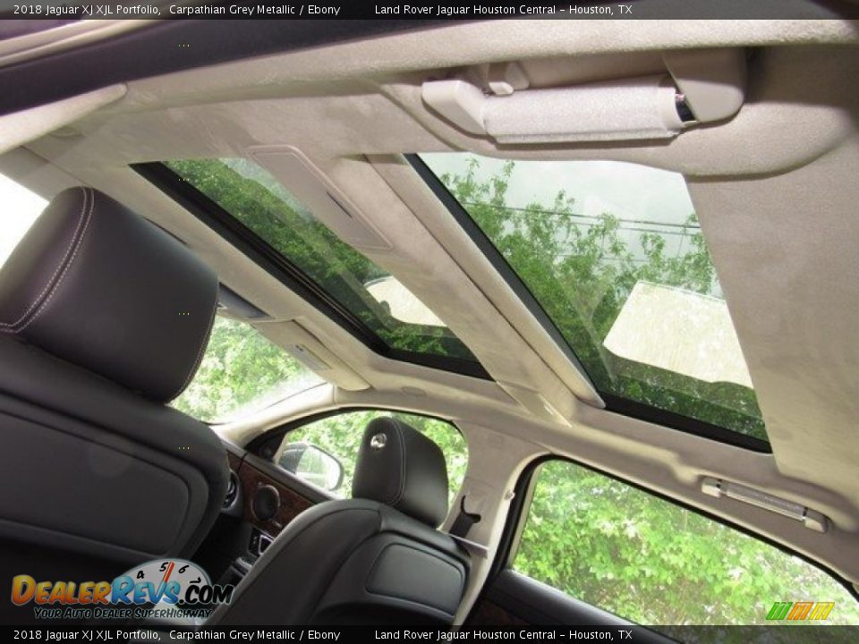 2018 Jaguar XJ XJL Portfolio Carpathian Grey Metallic / Ebony Photo #17