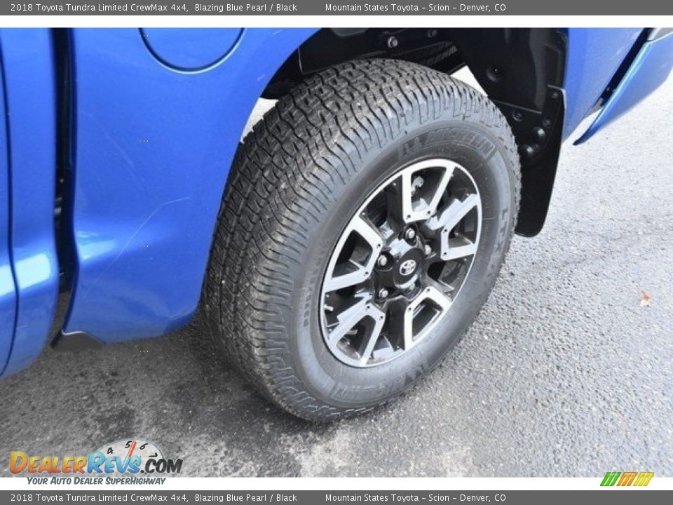 2018 Toyota Tundra Limited CrewMax 4x4 Blazing Blue Pearl / Black Photo #34