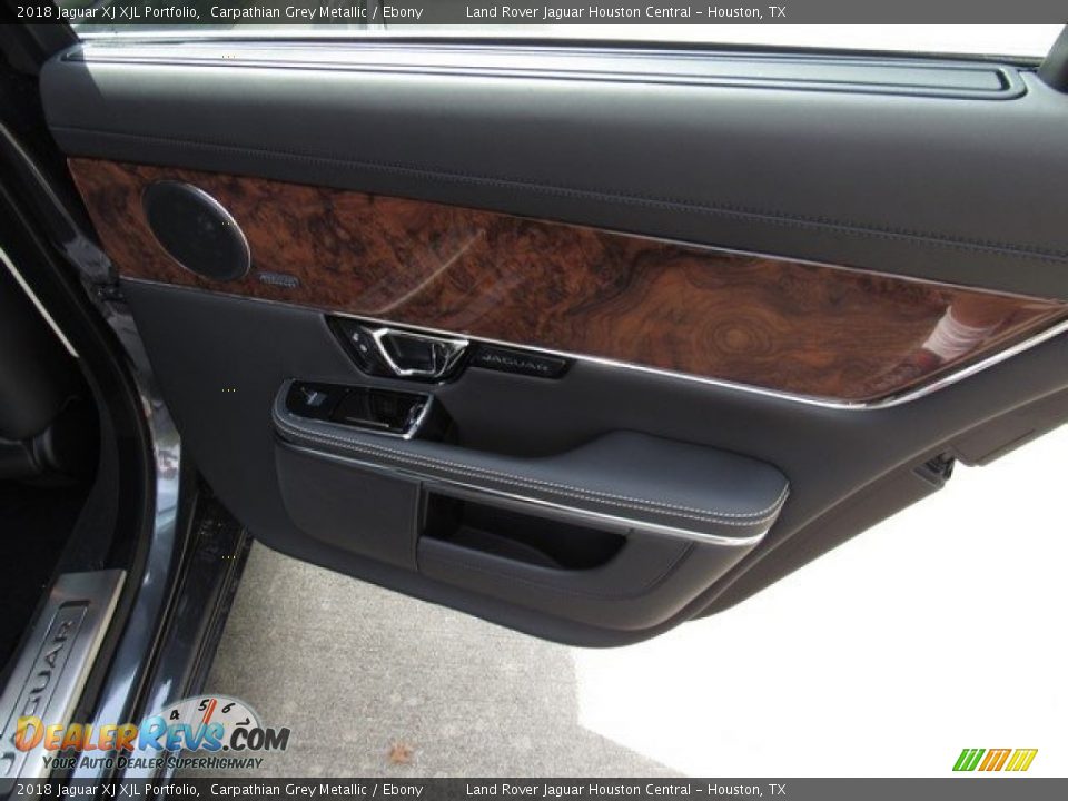 2018 Jaguar XJ XJL Portfolio Carpathian Grey Metallic / Ebony Photo #22